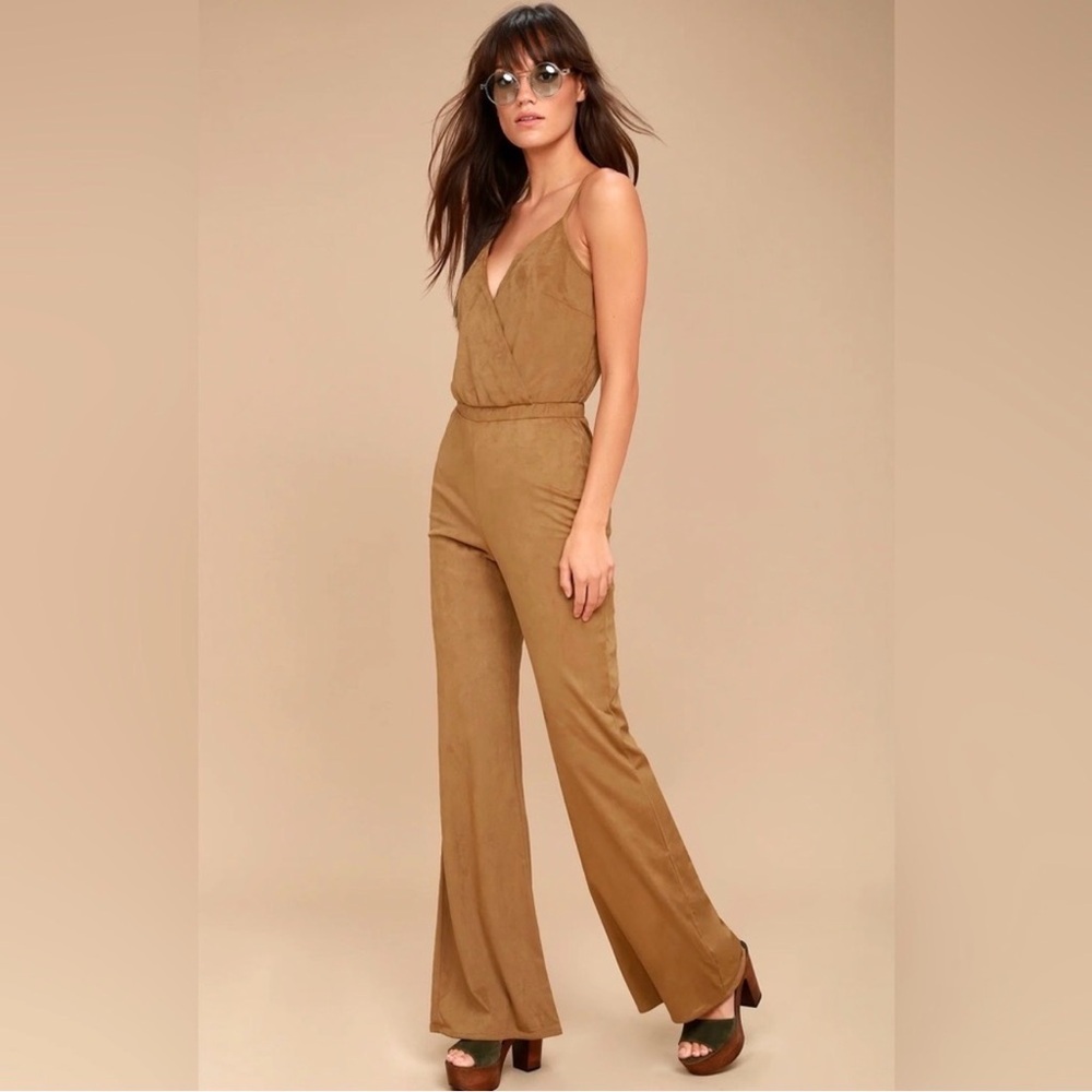 Lulu's Tan Jumpsuit